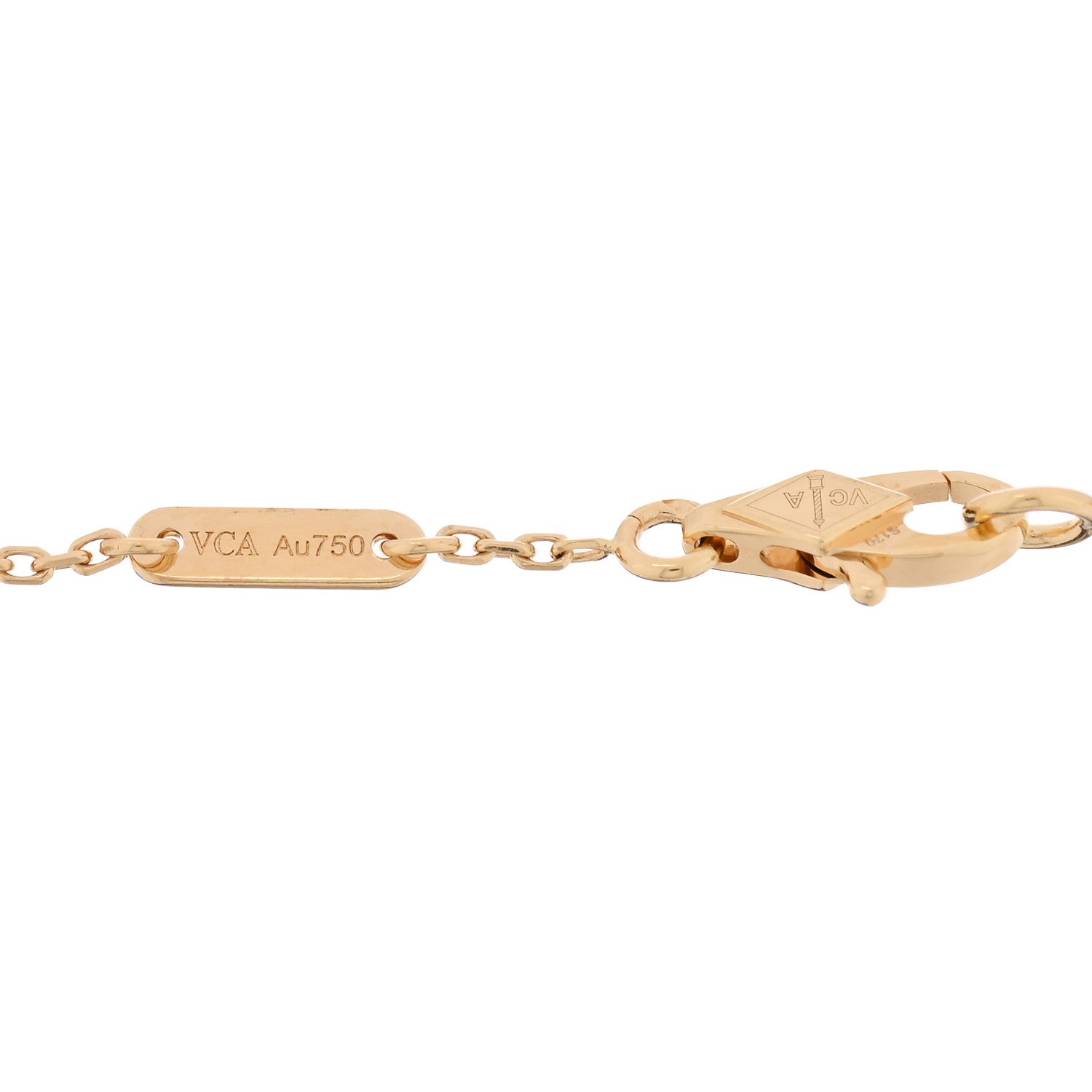 Van Cleef & Arpels 18K Yellow Gold Mother of Pearl Sweet Alhambra Bracelet 3 of 4