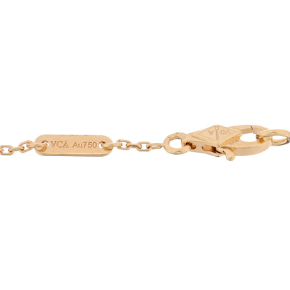 Van Cleef & Arpels 18K Yellow Gold Mother of Pearl Sweet Alhambra Bracelet 3 of 4
