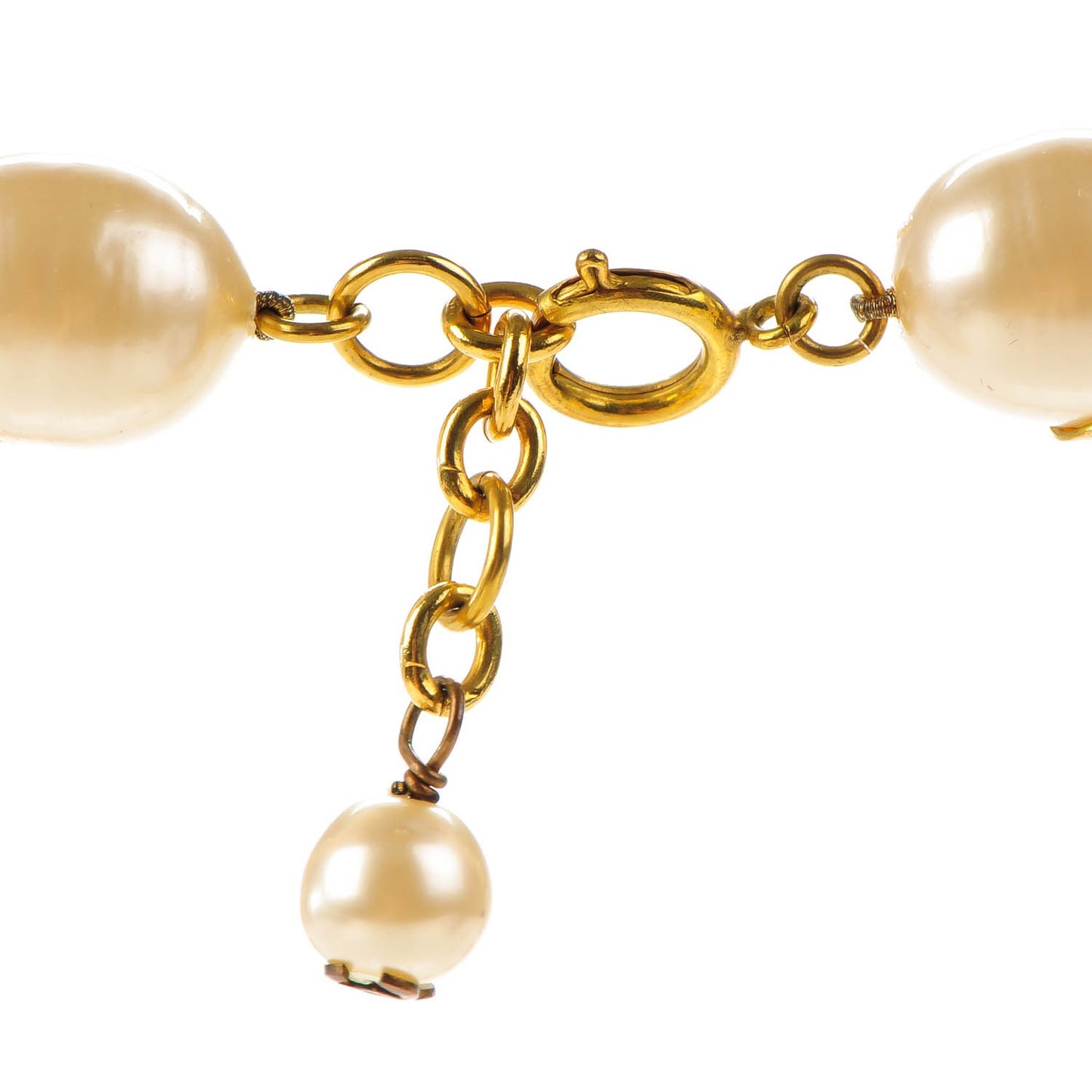 Irregular Pearl Necklace Gold