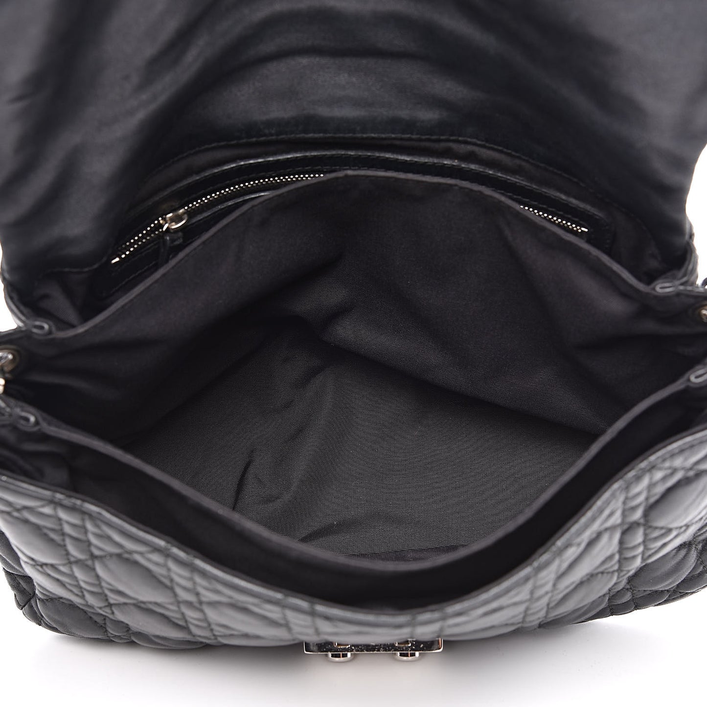Lambskin Cannage New Lock Flap Black