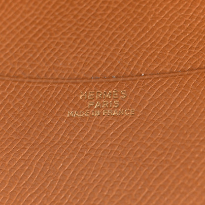 Hermes Courchevel Globe Trotter Agenda Cover GM Gold 6 of 14