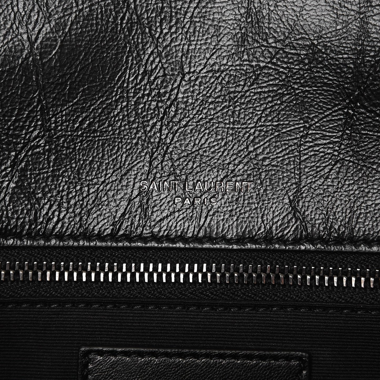 Crinkled Calfskin Matelasse Monogram Medium Niki Chain Satchel Black