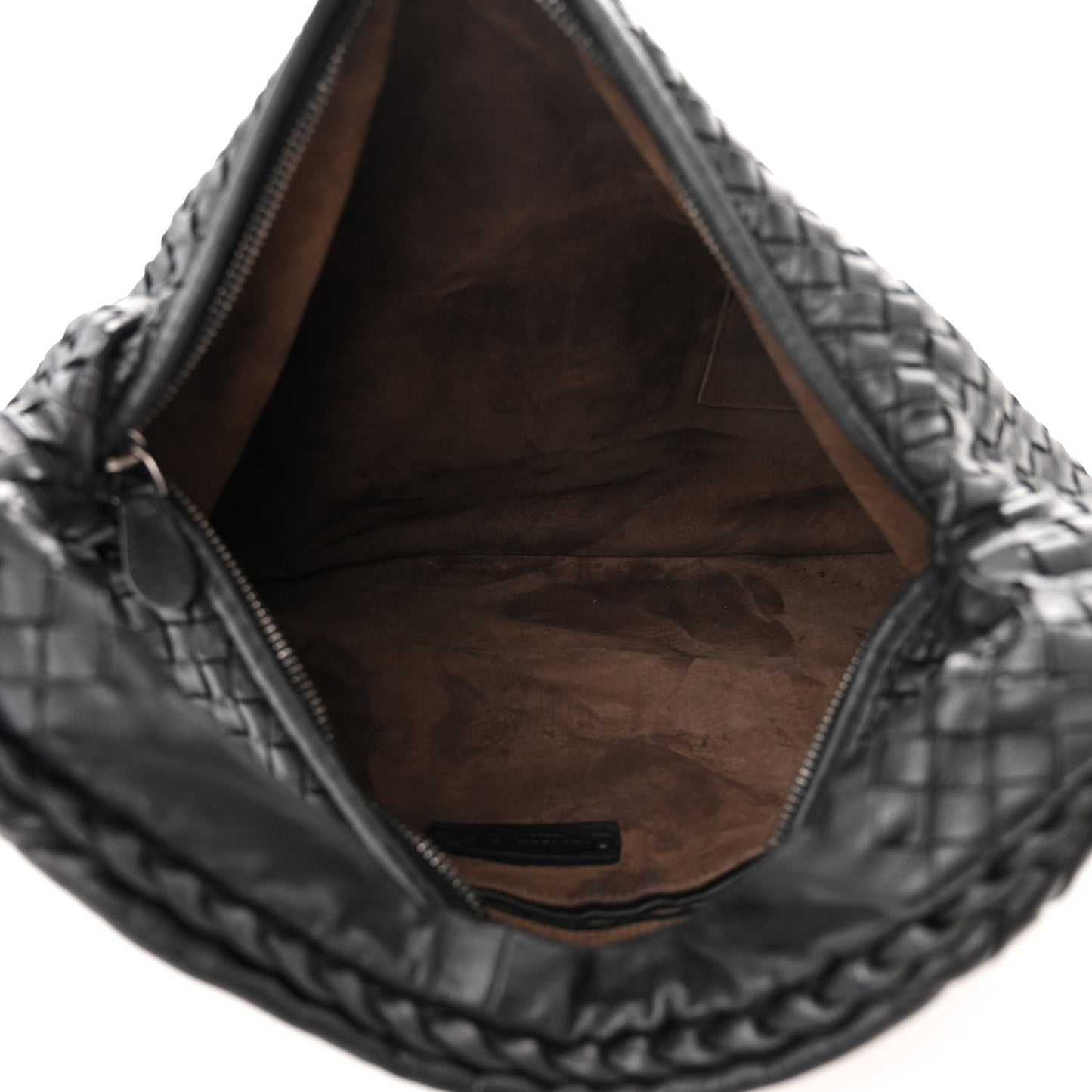 Nappa Intrecciato Large Veneta Hobo Black