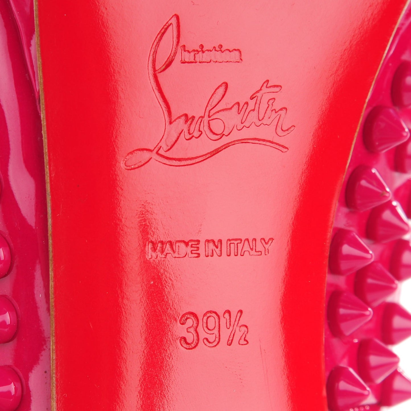 Patent Yolanda Spikes 120 Pumps 39.5 Grenadine