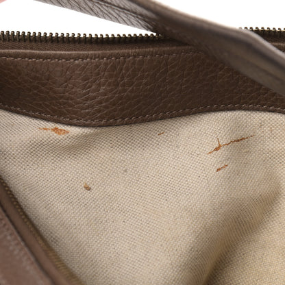 Gucci Pebbled Calfskin Twill Hobo Brown 12 of 17