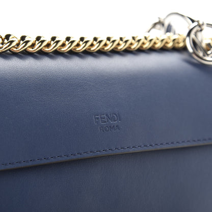 Fendi Vitello Century Opaco F is Fendi Small Kan I Shoulder Bag Blu Scuro 11 of 11
