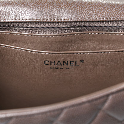 Chanel Caviar Quilted Jumbo Single Flap Brown 6 of 18