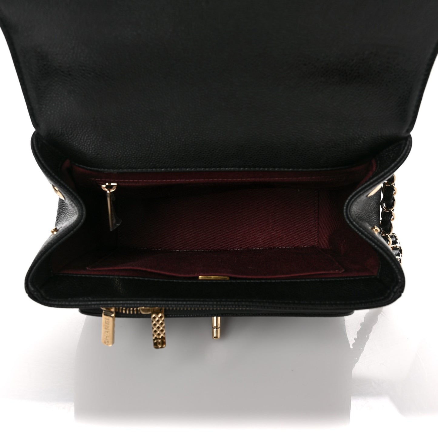 Caviar Quilted Medium Business Affinity Flap Black