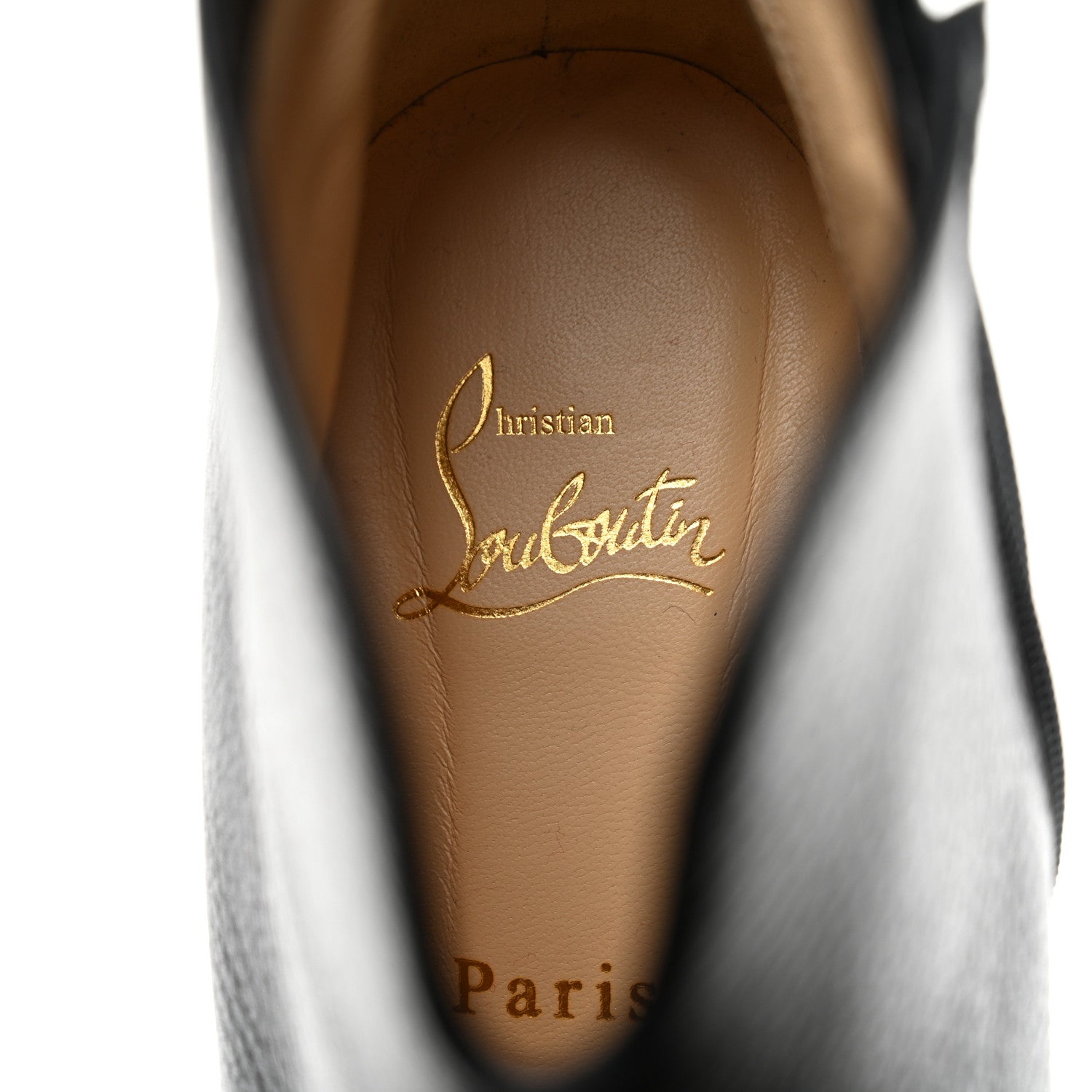 Christian Louboutin Pebbled Calfskin Castarika 85 Desert Ankle Boots 40 Black 6 of 8