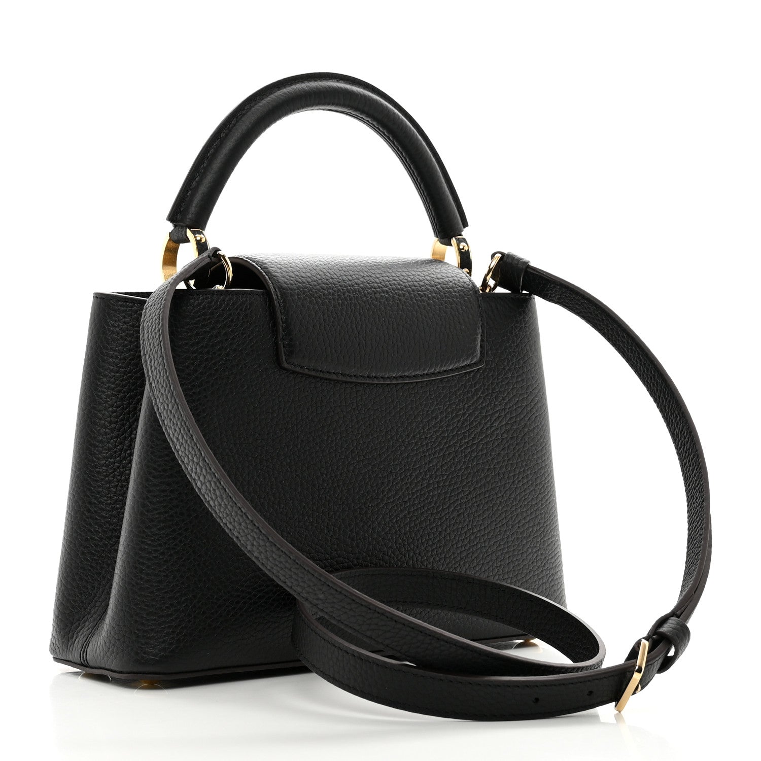 Louis Vuitton Taurillon Capucines BB Black 3 of 9