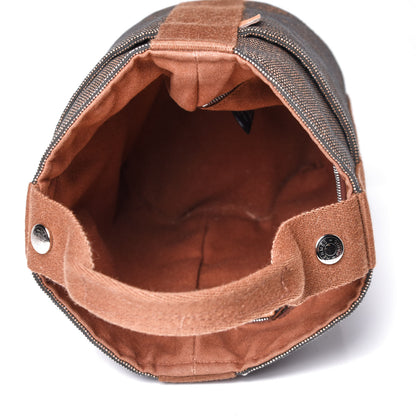 Hermes Toile Saxo PM Tote Brown 5 of 11