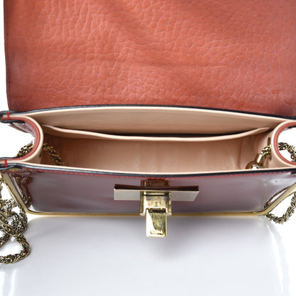 Chloe Patent Calfskin Small Sally Flap Bag Copper Red 5 of 9