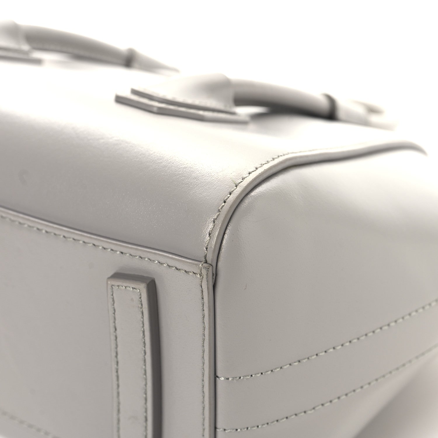 Givenchy Box Calfskin Mini Lock Antigona Shoulder Bag Cloud Grey 12 of 16