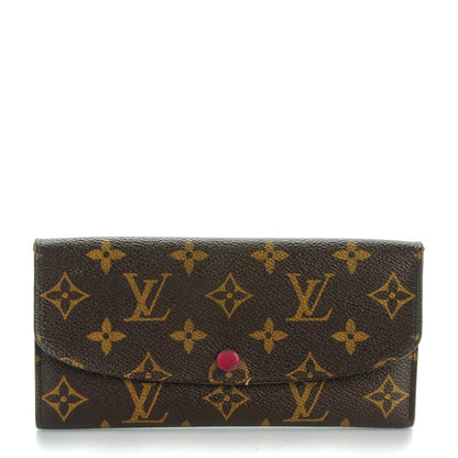 Louis Vuitton Monogram Emilie Wallet Fuchsia 1 of 8