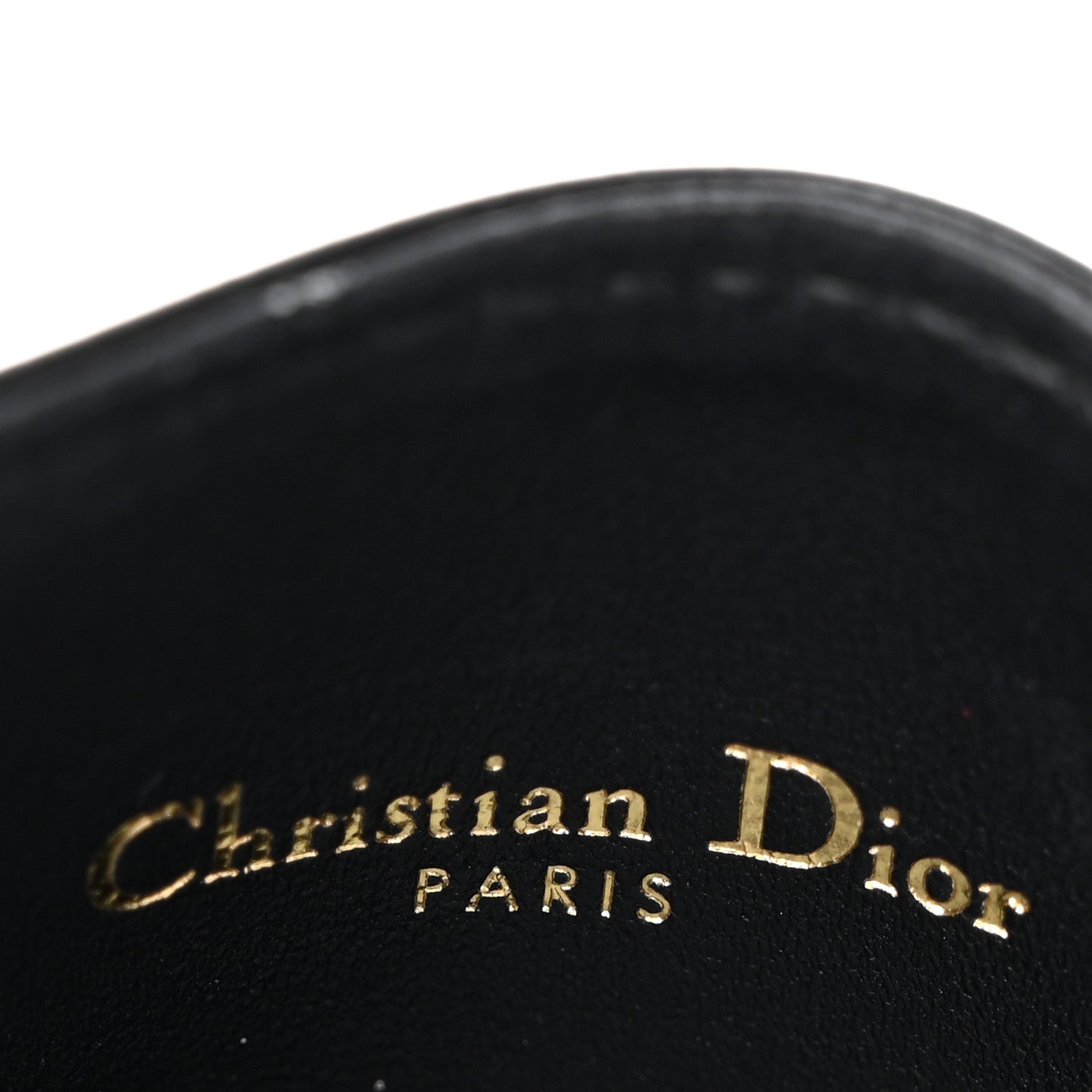 Christian Dior Lambskin Pearl Cannage Dior Jolie Freesia Card Holder Black 6 of 9