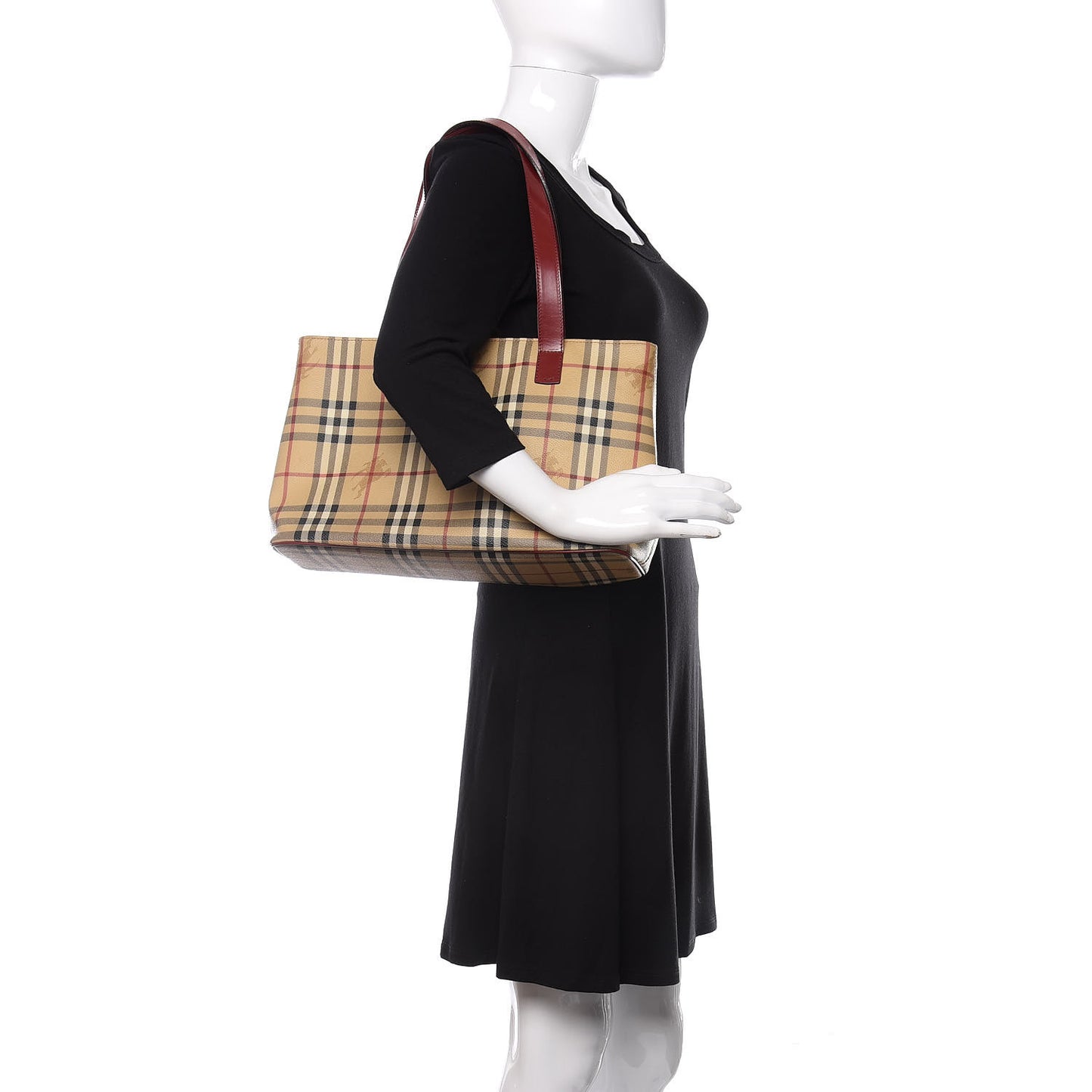 Haymarket Check Medium Tote Red