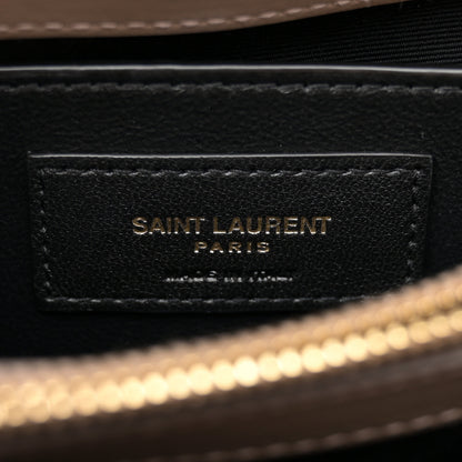 Saint Laurent Calfskin Y Quilted Monogram Small Loulou Chain Satchel Taupe 6 of 12