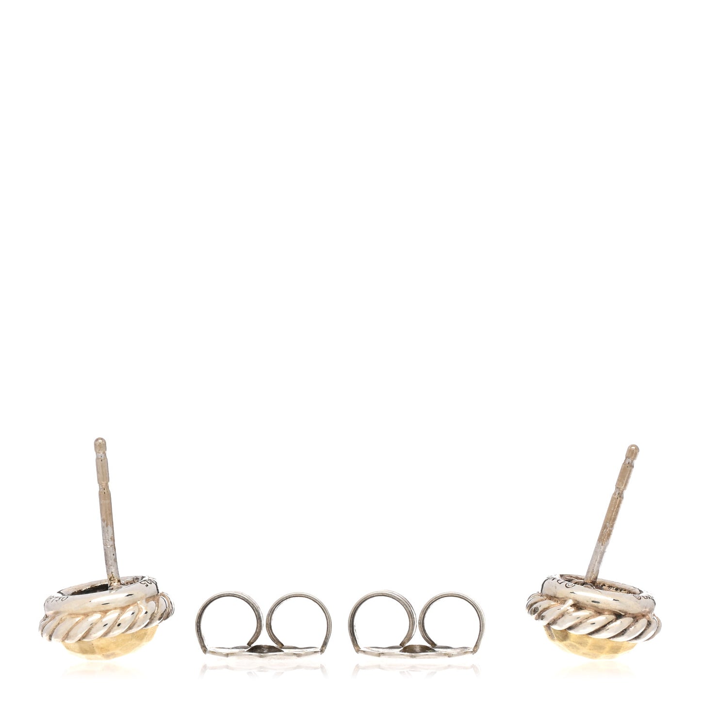 Sterling Silver 18K Yellow Gold Petite Chatelaine Earrings
