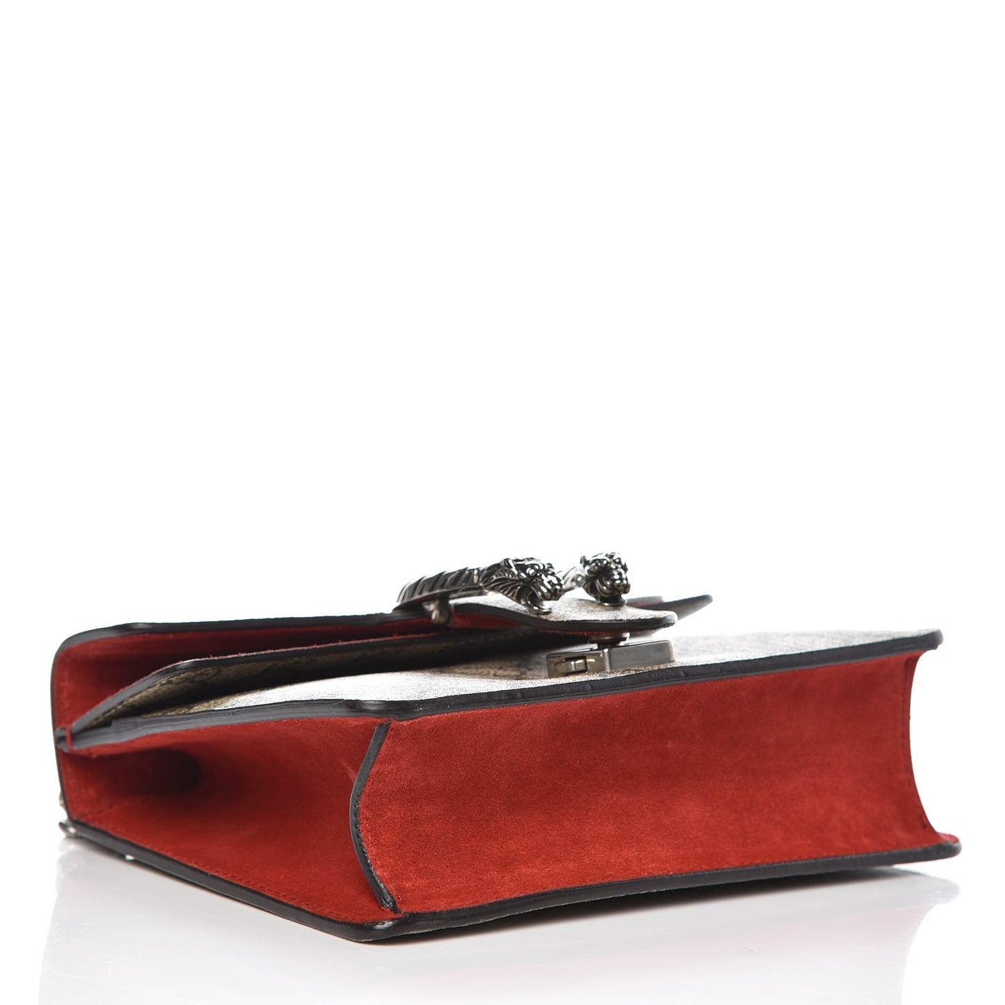 GG Supreme Monogram Mini Dionysus Shoulder Bag Hibiscus Red