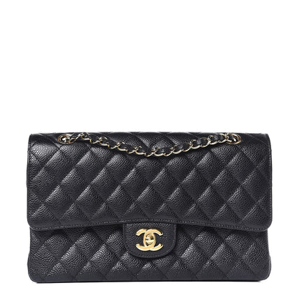 Chanel Caviar Quilted Medium Double Flap Black 1 of 8