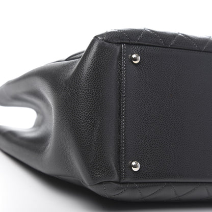 Chanel Caviar Quilted XL Grand Shopping Tote GST Dark Grey 13 of 15