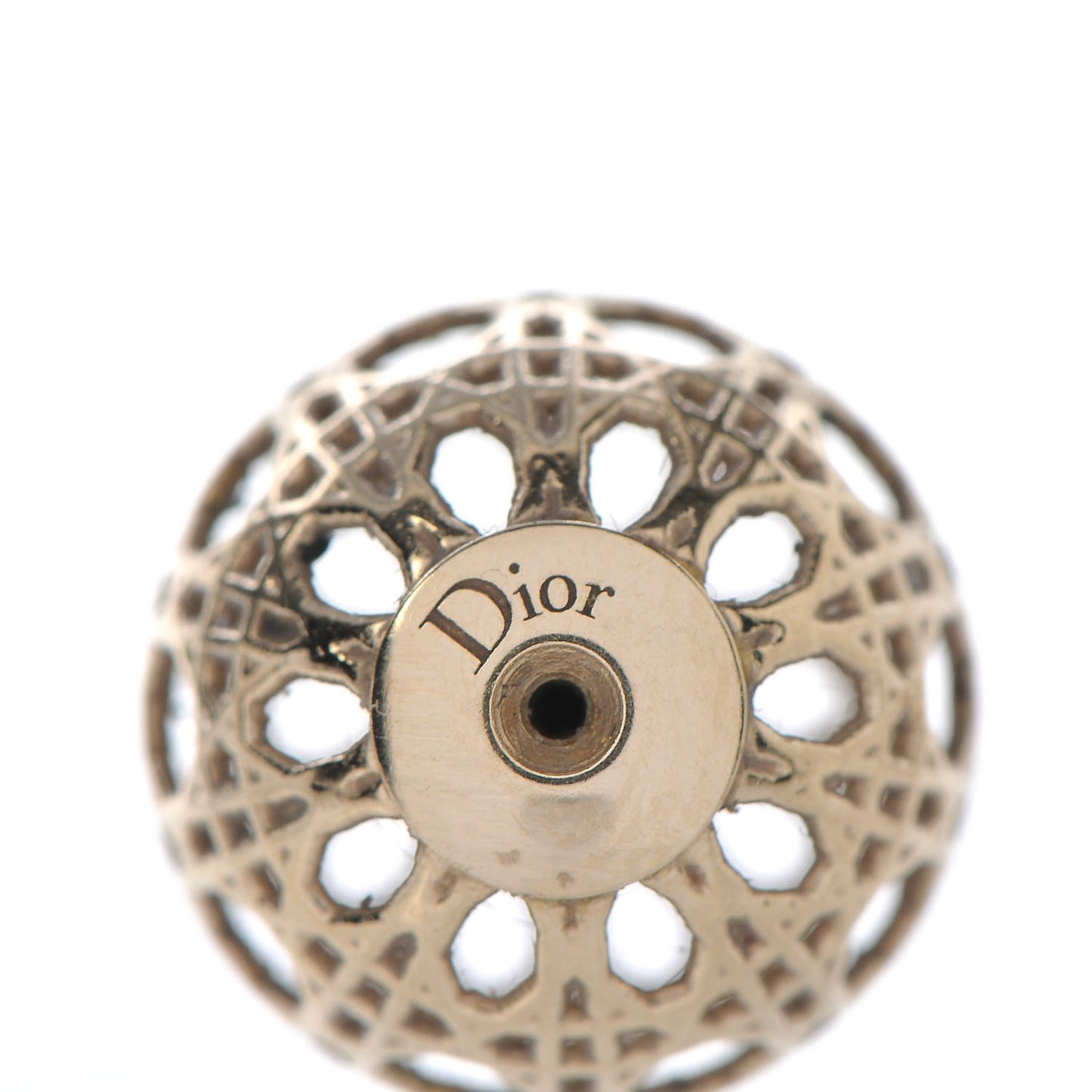 Cannage Mise En Dior Tribal Earrings Gold