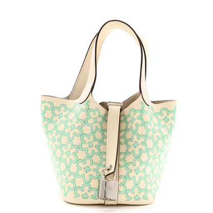 Hermes Swift Micro Lucky Daisy Picotin Lock Nata Vert 1 of 10