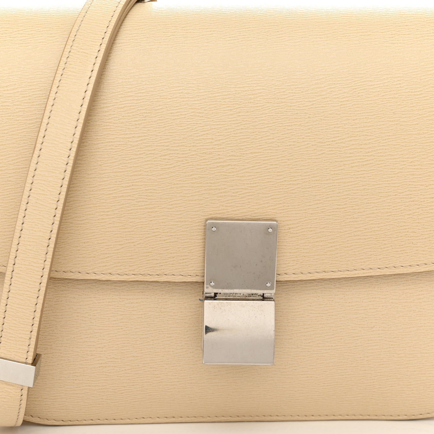 Celine Liege Calfskin Medium Classic Box Flap Bag Powder 8 of 12