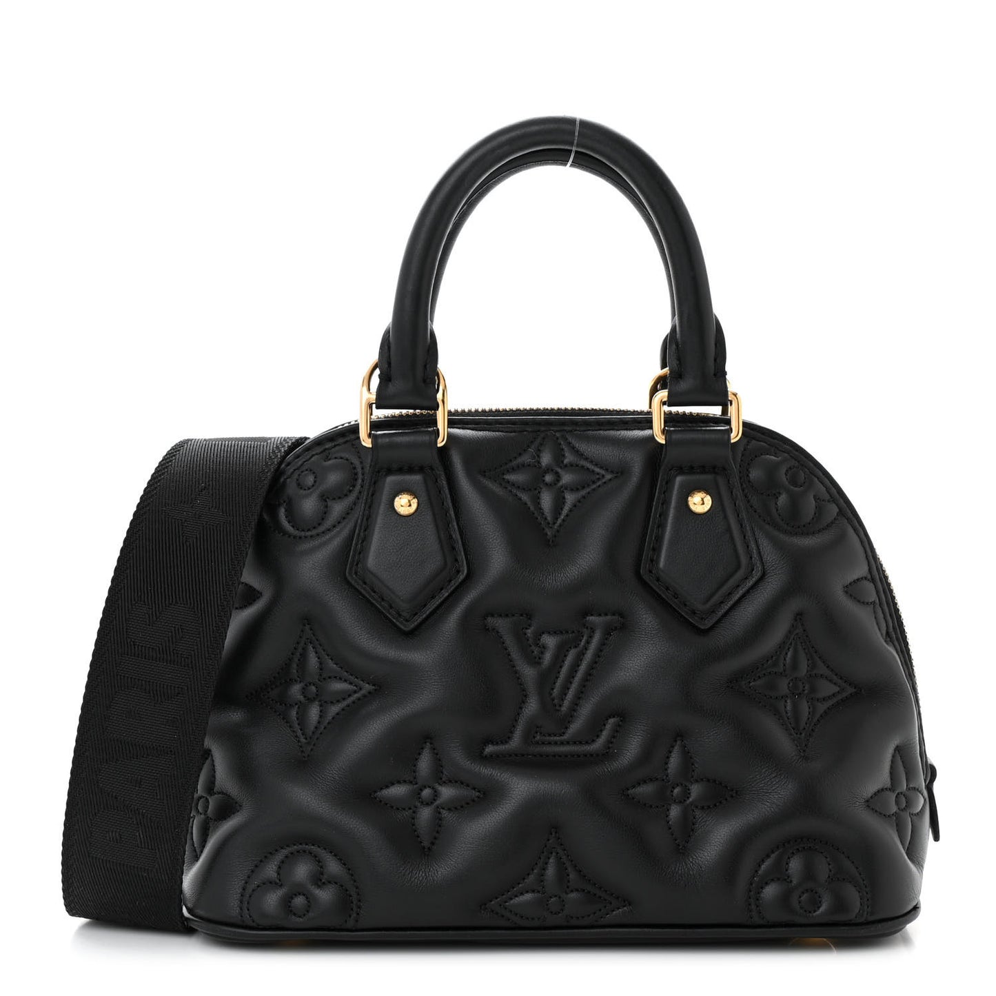 Calfskin Bubblegram Alma BB Black