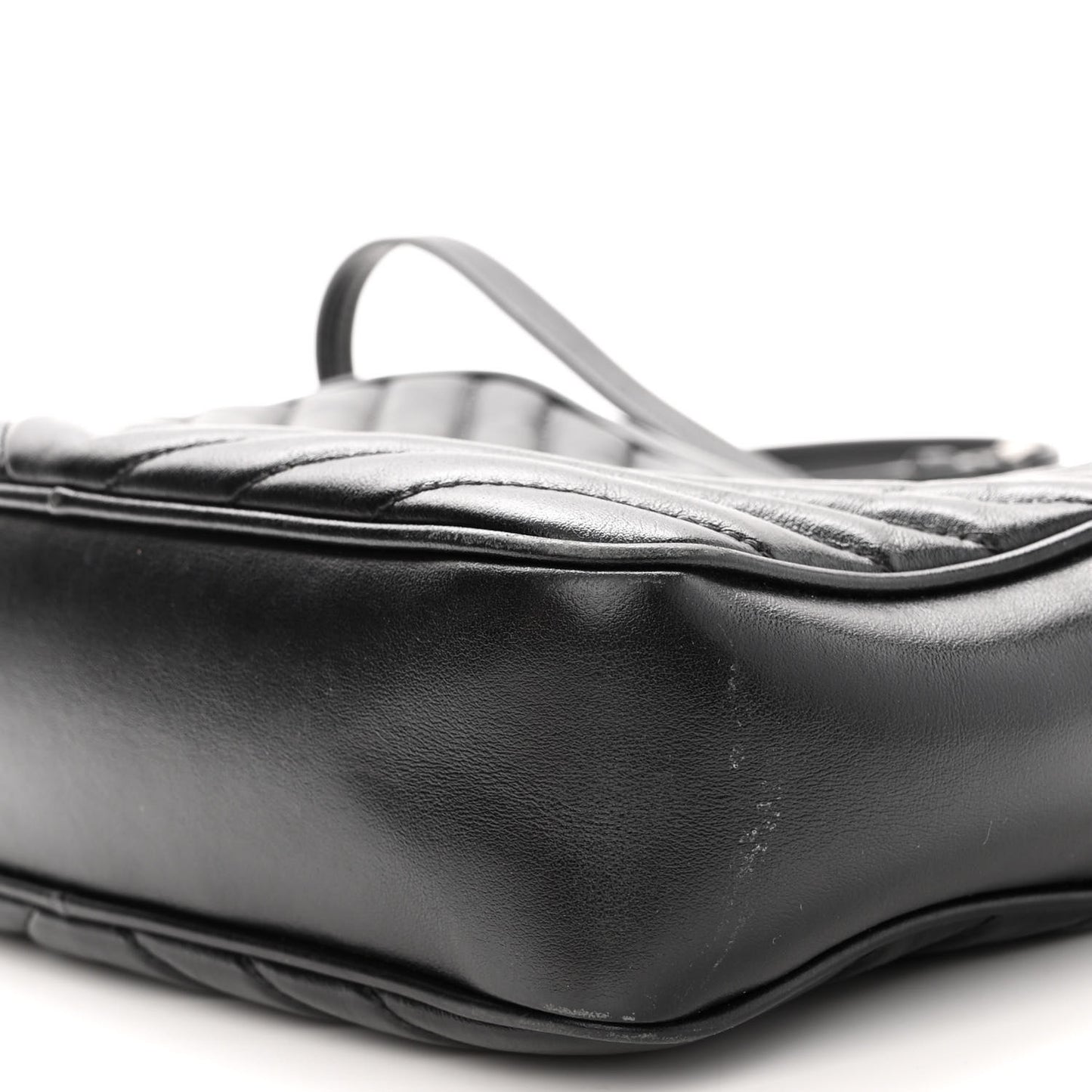 Calfskin Matelasse Monogram Lou Camera Bag Black