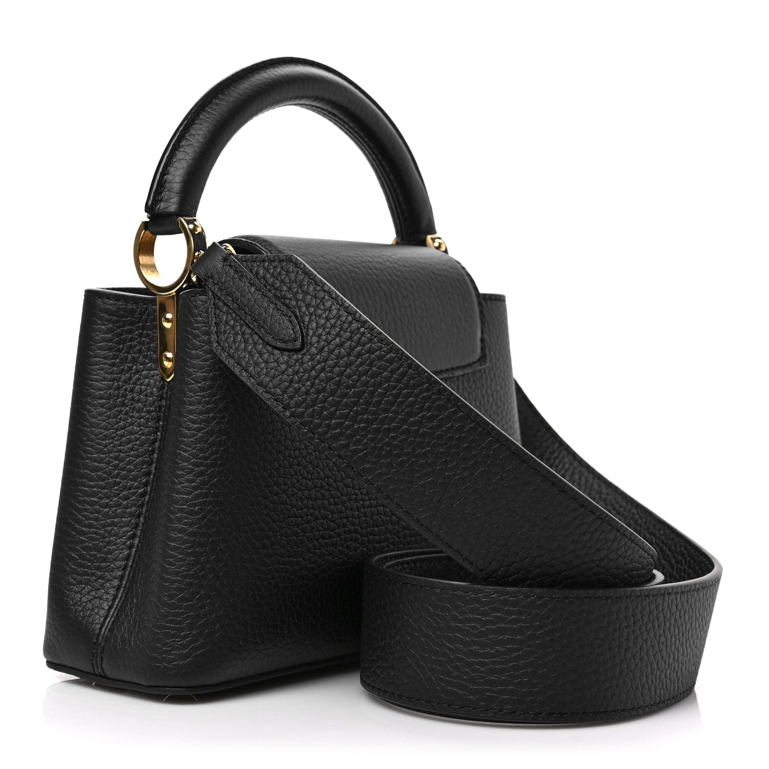 Louis Vuitton Taurillon Mini Capucines Black 4 of 8