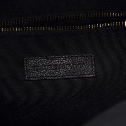 Burberry Mega Check Calfskin Abbeydale Simple Backpack Black Camel 5 of 8