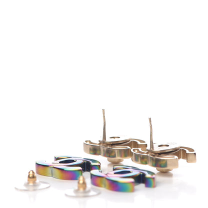 Chanel Metal CC Turnlock Interchangeable Earrings Gold 7 of 7