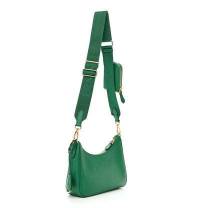 Prada Saffiano Lux Re-Edition 2005 Shoulder Bag Mango 3 of 10