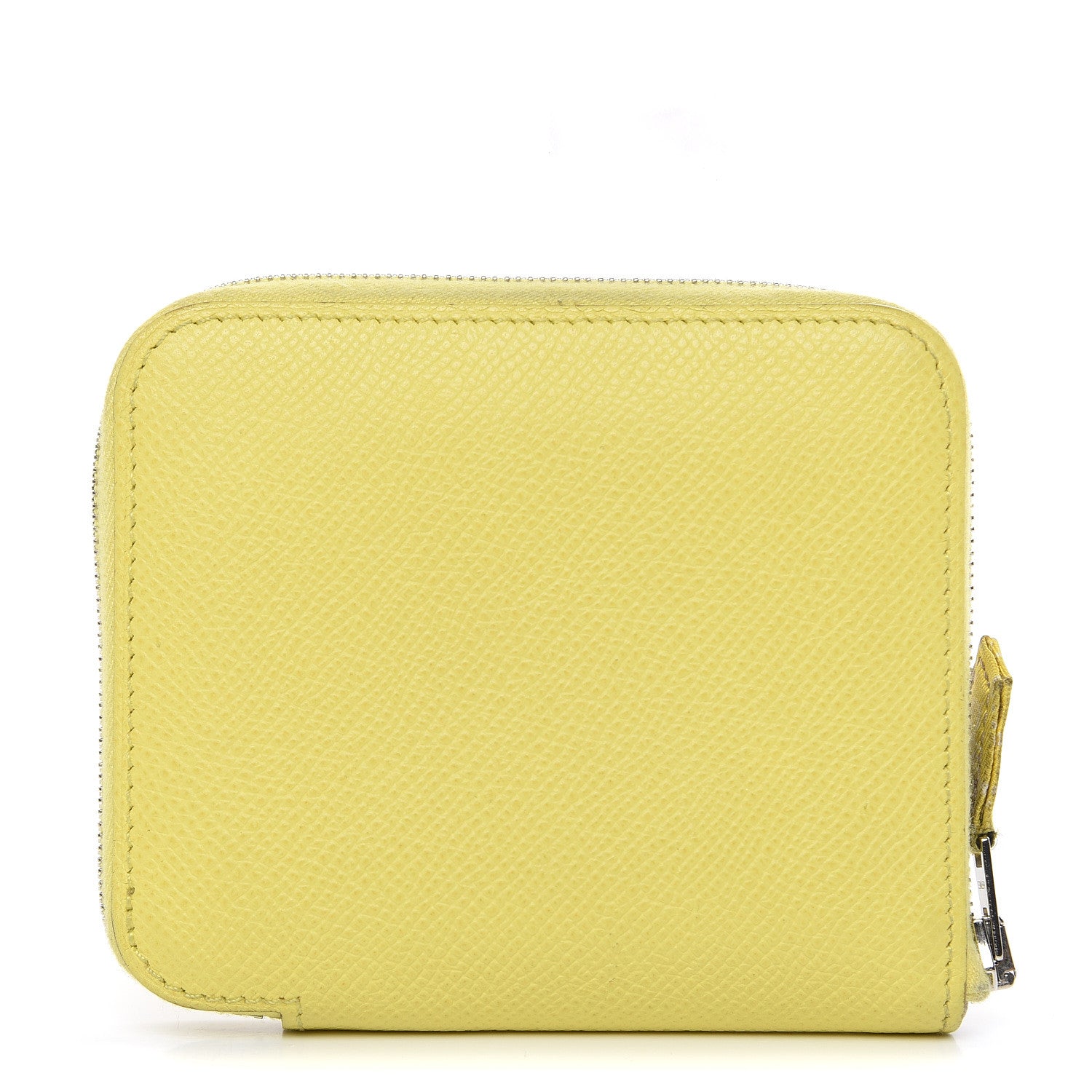 Hermes Epsom Silk'in Compact Wallet Soufre 1 of 10
