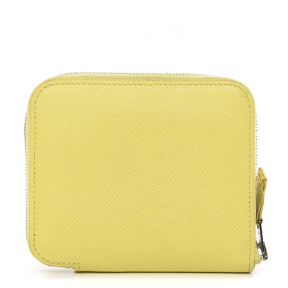 Hermes Epsom Silk'in Compact Wallet Soufre 1 of 10