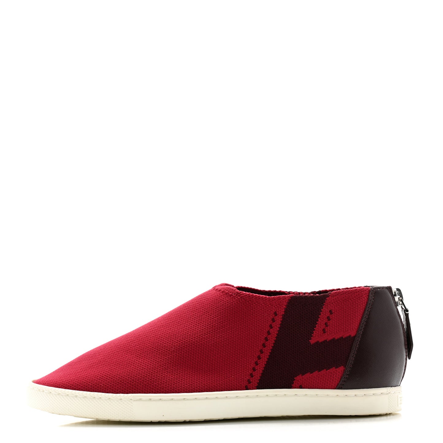 Mesh Calfskin Oxygene Sneakers 35 Red Bordeaux