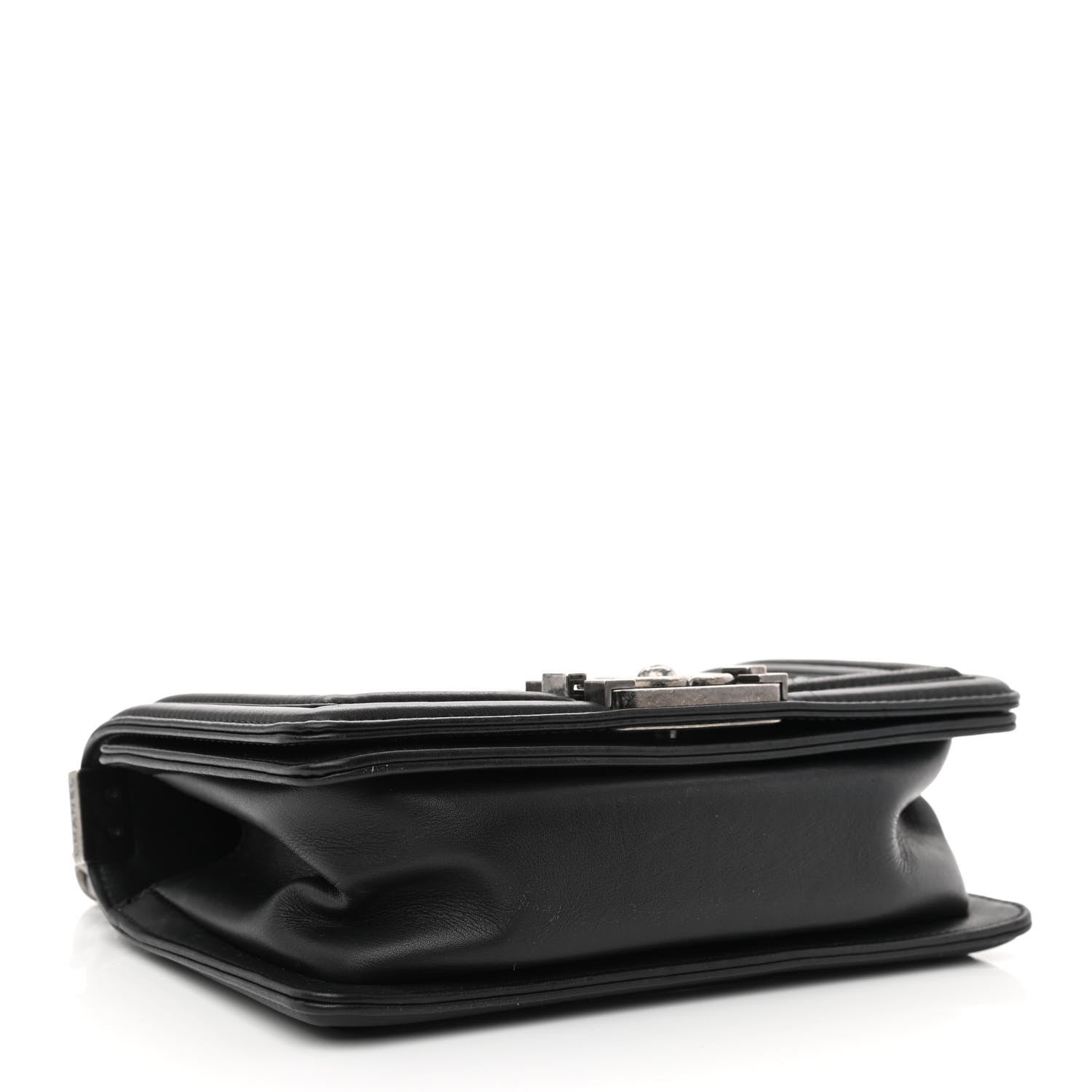 Chanel Lambskin Pleated Small Boy Flap Black 4 of 14