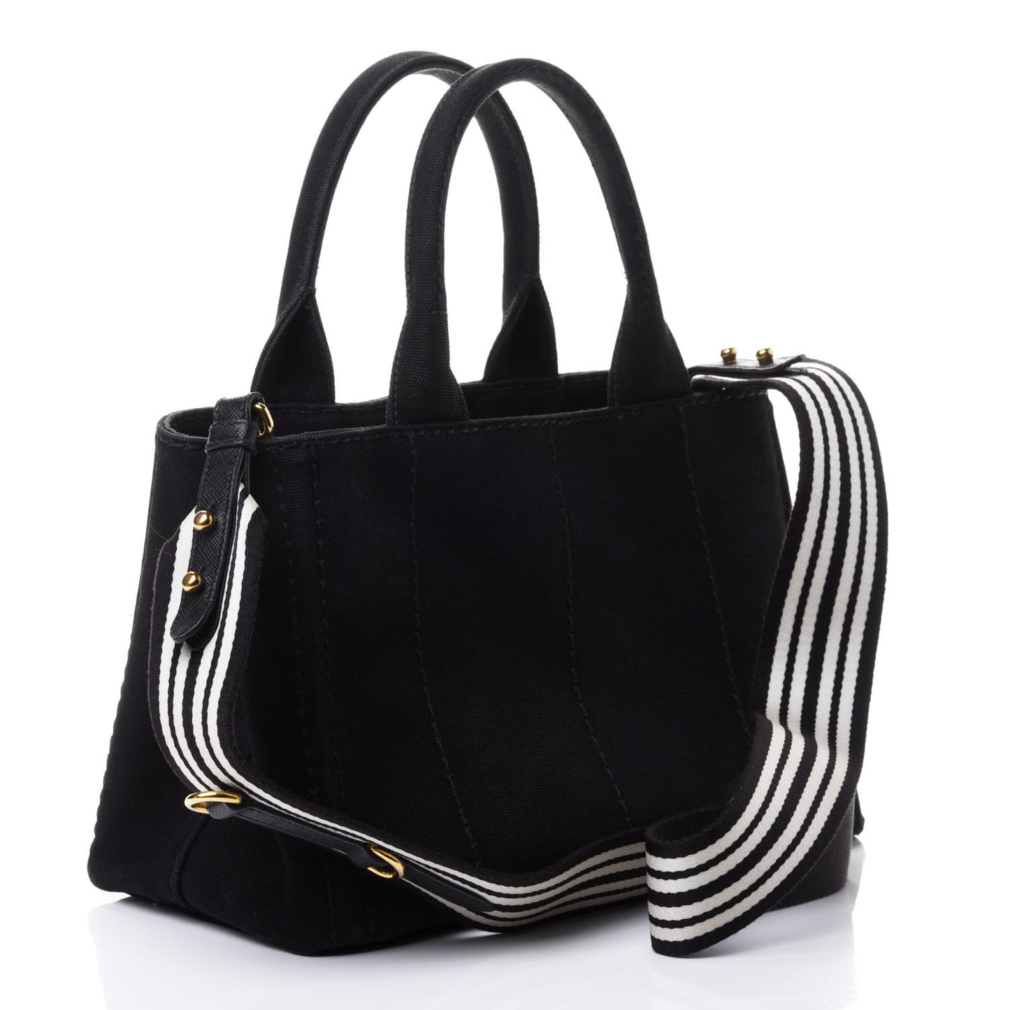 Canapa Small Logo Tote Black Talco