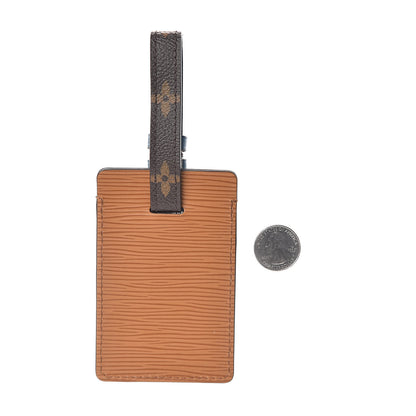 Louis Vuitton Monogram Epi Luggage Tag Navy Brown 2 of 2