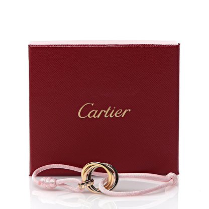 Cartier 18K Pink Yellow White Gold Diamond Trinity Star Adjustable Cord Bracelet Pink 4 of 4