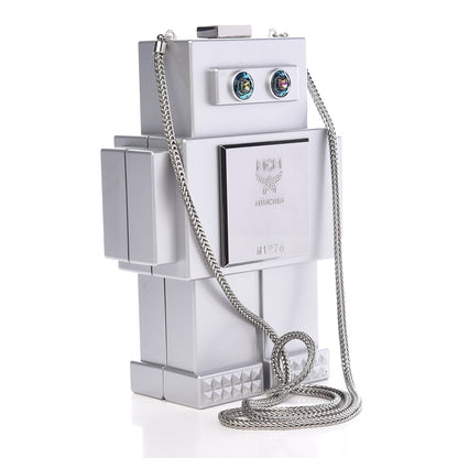 MCM Perspex Roboter Series Clutch Bag Silver 3 of 29