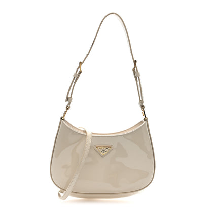 Prada Spazzolato Cleo Adjustable Strap Shoulder Bag Avorio 1 of 8