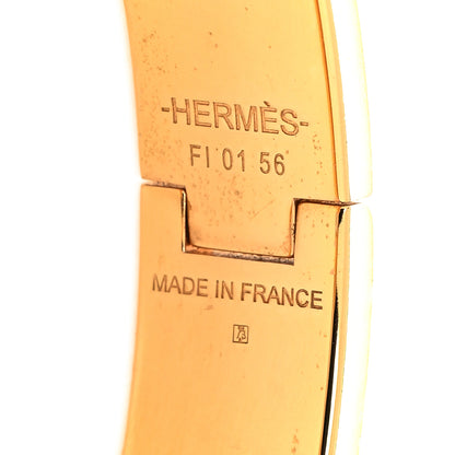 Hermes Enamel Narrow Clic Clac H Bracelet PM Rose Dragee 5 of 5