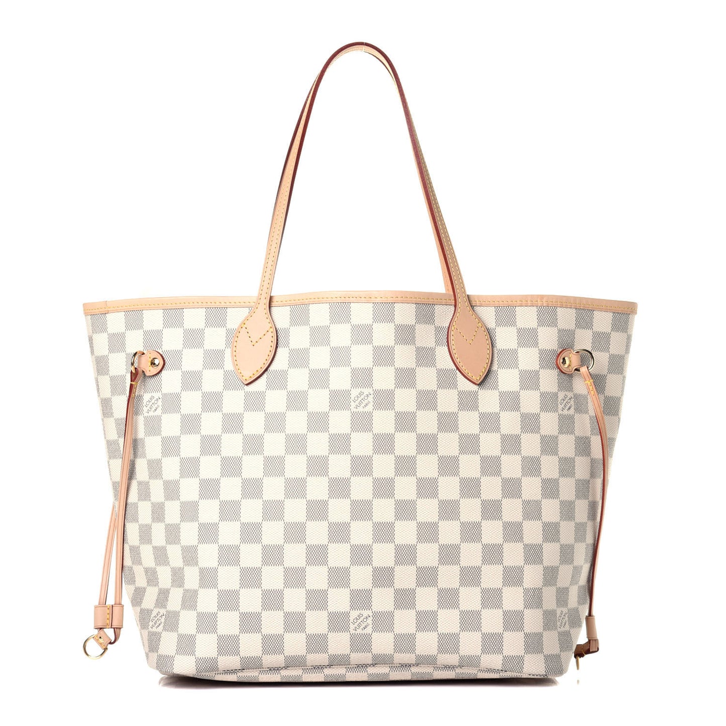 Damier Azur Neo Neverfull MM Rose Ballerine