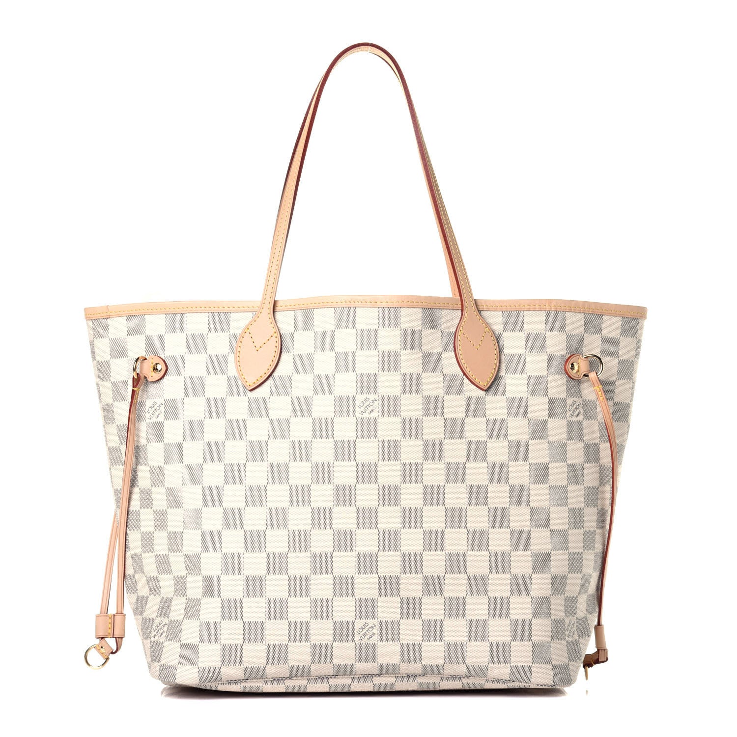 Louis Vuitton Damier Azur Neo Neverfull MM Rose Ballerine 1 of 8