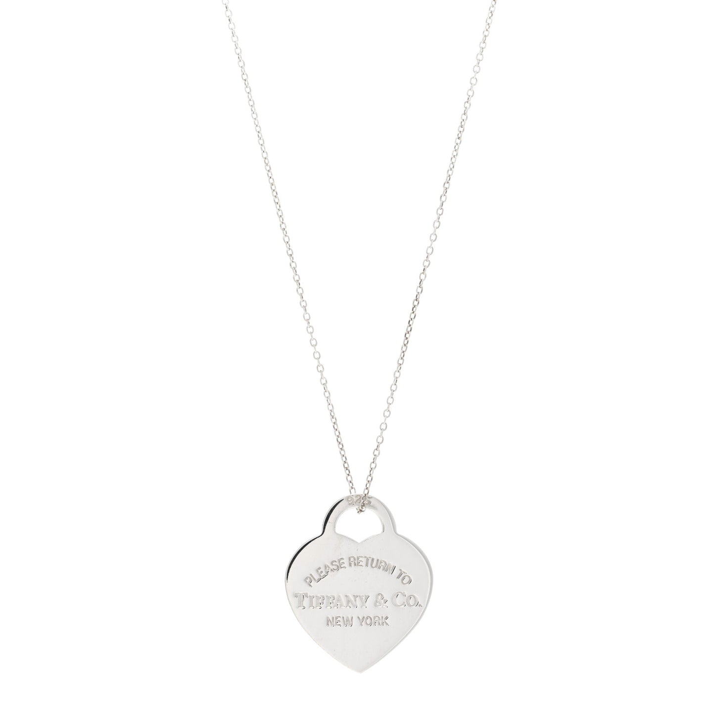 Sterling Silver Medium Return To Tiffany Heart Pendant Necklace