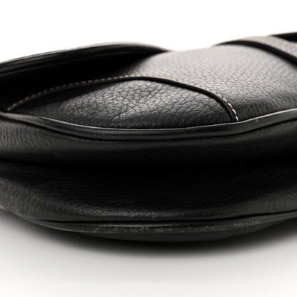 Christian Dior Calfskin Double Saddle Bag Black 9 of 13