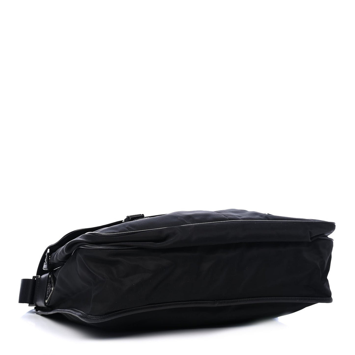 Tessuto Nylon Saffiano Messenger Black