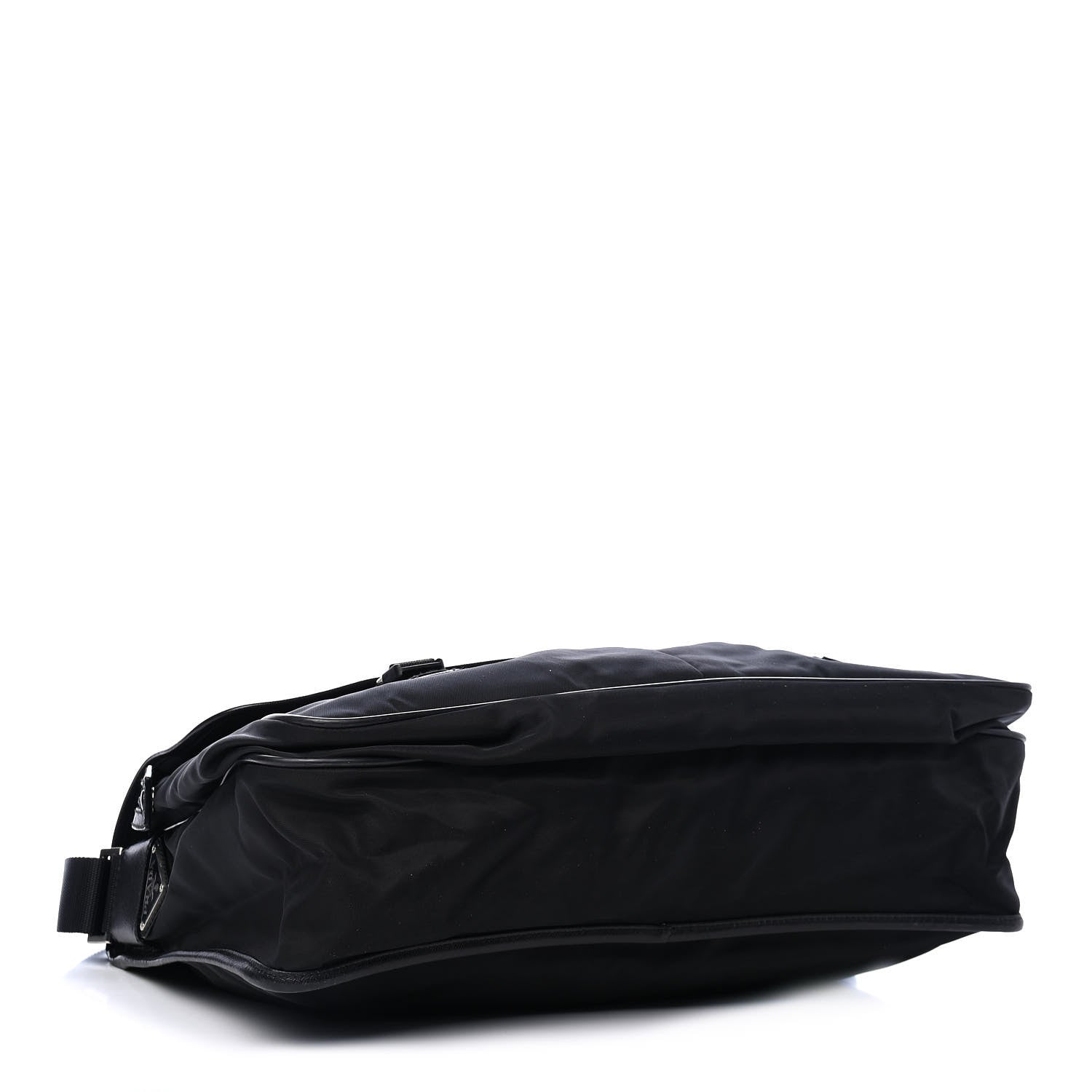Prada Tessuto Nylon Saffiano Messenger Black 3 of 4